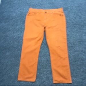 Polo Ralph Lauren Jeans Men 38x30 Orange Authentic Dungarees Straight 650 Casual